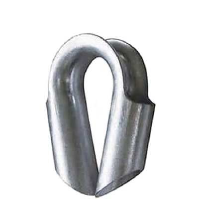 ปลอกลวดสลิงชุบสังกะสีแบบจุ่มร้อน Carbon Steel Tube Thimble 10 - 38mm