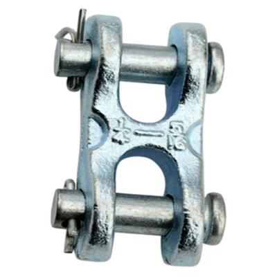 2.1T - 7.48T Drop Forged Master Link สังกะสี Twin Clevis Link ISO