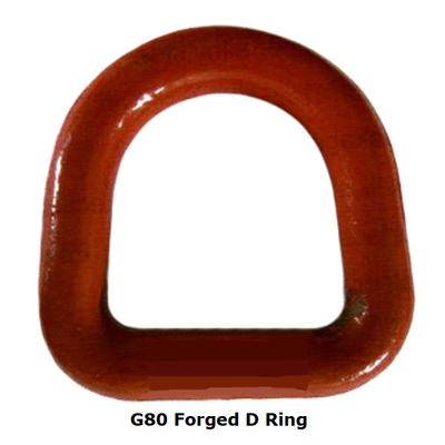 2.5T - 8T G80 ฟอร์จ D แหวนสีเหล็กโลหะผสมทาสีสำหรับอุปกรณ์ยก