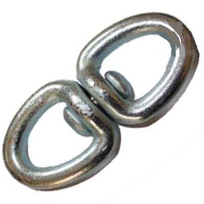 0.3T - 6T Marine Rigging Hardware Double Round Eye หมุนได้ชุบสังกะสี