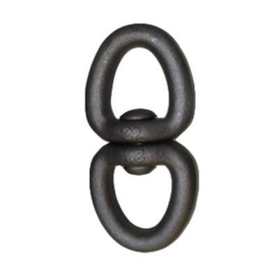 0.3T - 6T Marine Rigging Hardware Double Round Eye หมุนได้ชุบสังกะสี
