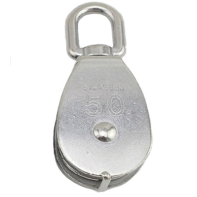ลูกรอกสแตนเลสขัดเงา 304 Stainless Steel Snatch Block 1500kg