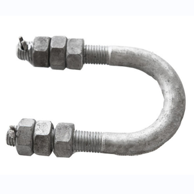 35KN ฟิตติ้งไฟฟ้า HDG U Bolt 80MM - 140MM