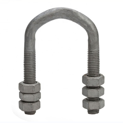 35KN ฟิตติ้งไฟฟ้า HDG U Bolt 80MM - 140MM