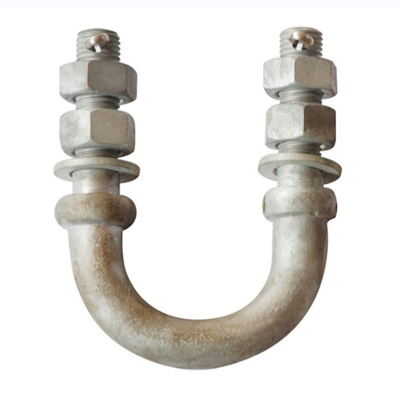 35KN ฟิตติ้งไฟฟ้า HDG U Bolt 80MM - 140MM