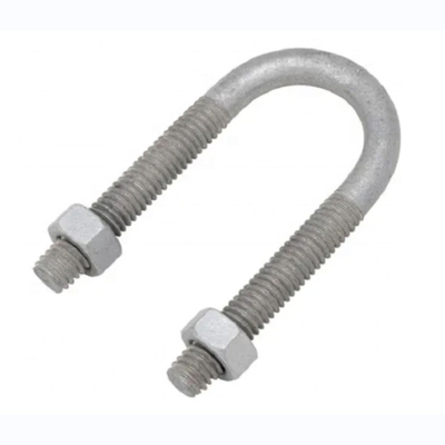 35KN ฟิตติ้งไฟฟ้า HDG U Bolt 80MM - 140MM