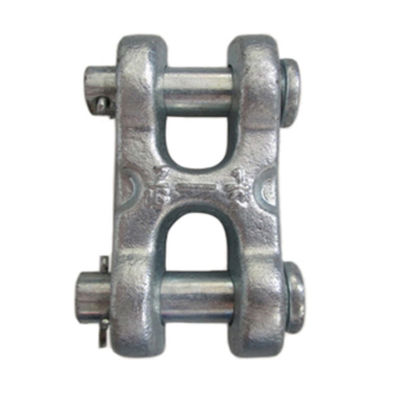 2.1T - 7.48T Drop Forged Master Link สังกะสี Twin Clevis Link ISO